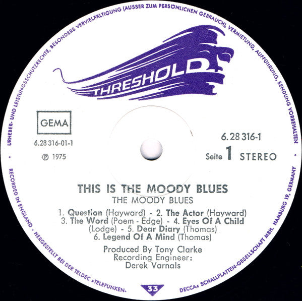 The Moody Blues : This Is The Moody Blues (2xLP, Comp)