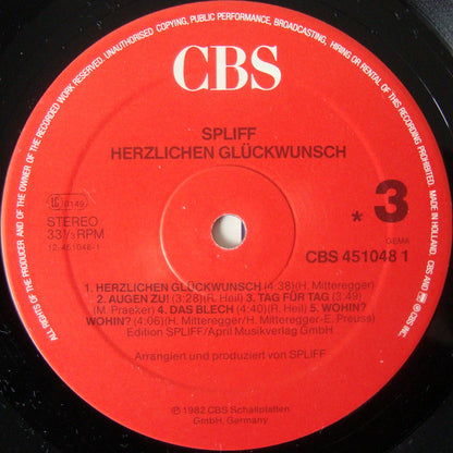 Spliff : 85555 / Herzlichen Glückwunsch (2xLP, Comp)