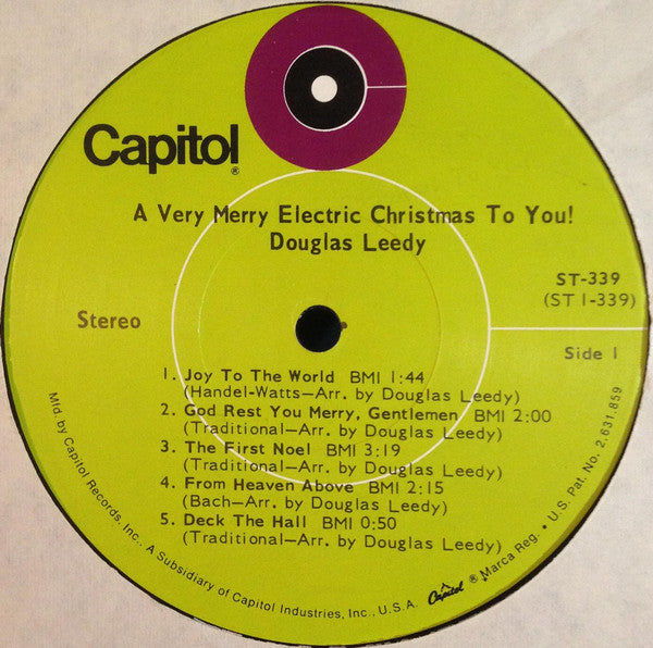 Douglas Leedy : A Very Merry Electric Christmas To You! (LP, Album)