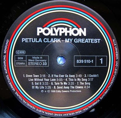Petula Clark : My Greatest (LP, Album)