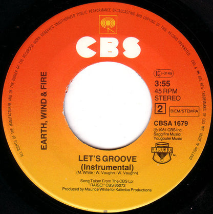 Earth, Wind & Fire : Let's Groove (7", Single)