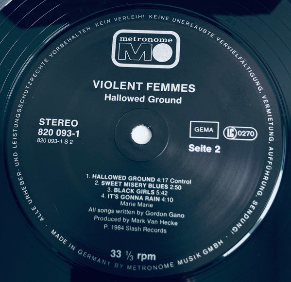 Violent Femmes : Hallowed Ground (LP, Album)