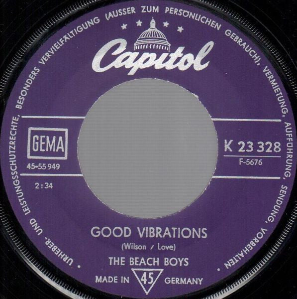 The Beach Boys : Good Vibrations (7", Single, Mono)