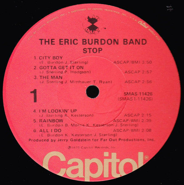 Eric Burdon Band : Stop (LP, Album, Los)