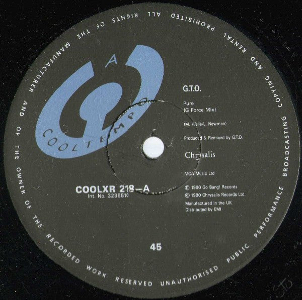 G.T.O.* : Pure (Remix) (12")
