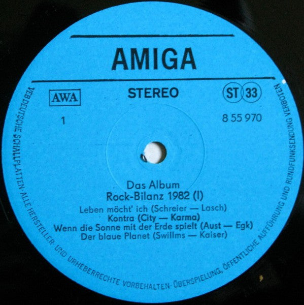 Various : Das Album (Rock-Bilanz 1982) (2xLP, Comp)