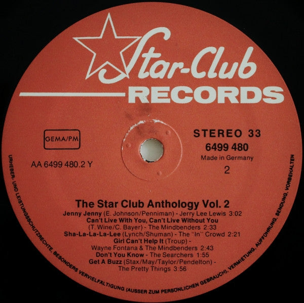 Various : The Star Club Anthology Vol. 2 (LP, Comp)
