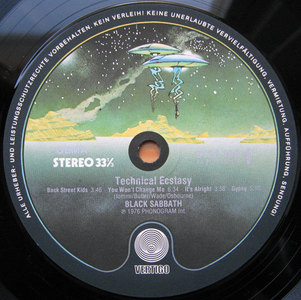 Black Sabbath : Technical Ecstasy (LP, Album, RE)
