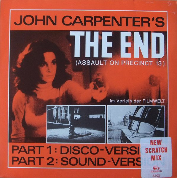 The Splash Band : John Carpenter's The End (Assault On Precinct 13) (New Scratch-Mix) (12", Maxi)