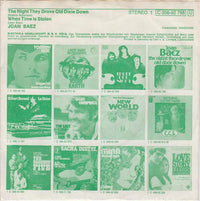 Joan Baez : The Night They Drove Old Dixie Down (7", Single)