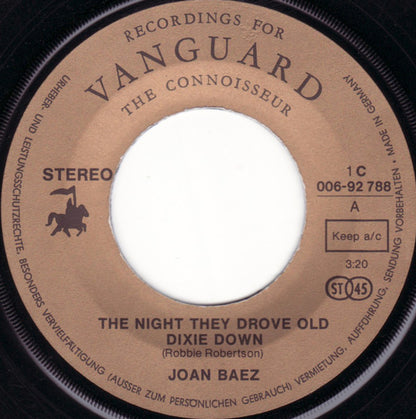 Joan Baez : The Night They Drove Old Dixie Down (7", Single)