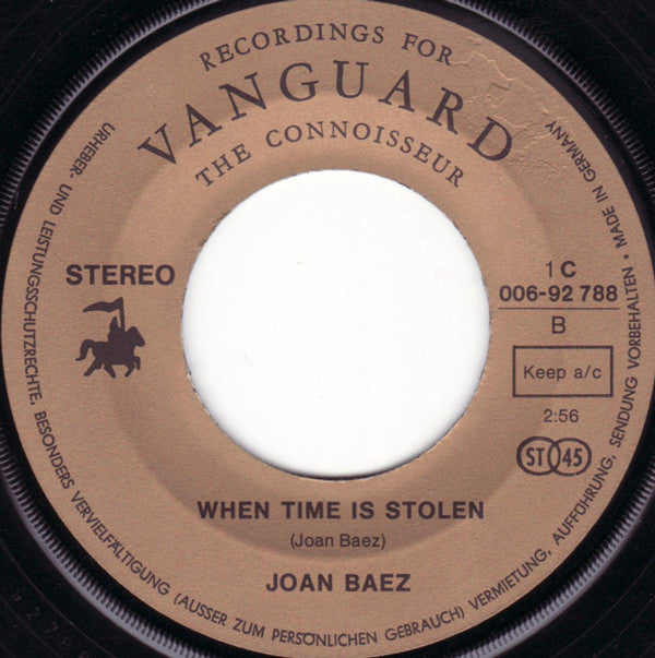 Joan Baez : The Night They Drove Old Dixie Down (7", Single)