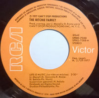 The Ritchie Family : Life Is Music = La Vida Es Música (7", Single)