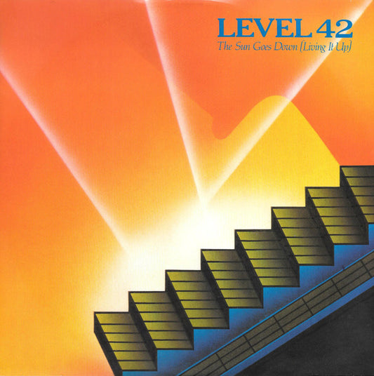 Level 42 : The Sun Goes Down (Living It Up) (12", Single, Blu)
