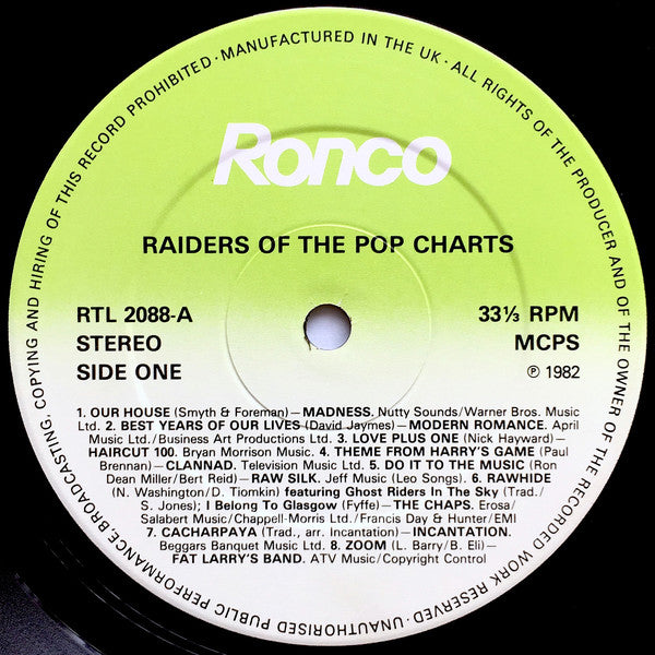 Various : Raiders Of The Pop Charts - Part 1 (LP, Comp)