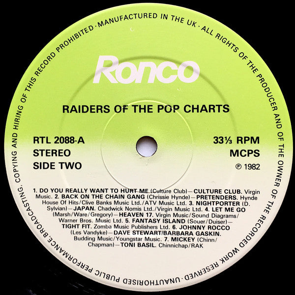 Various : Raiders Of The Pop Charts - Part 1 (LP, Comp)