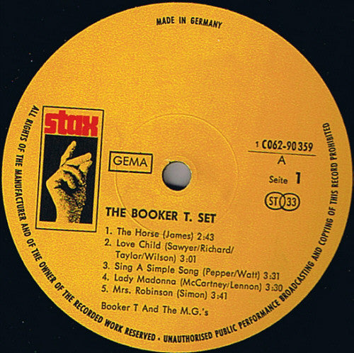 Booker T. & The M.G.'s* : The Booker T. Set (LP, Album)