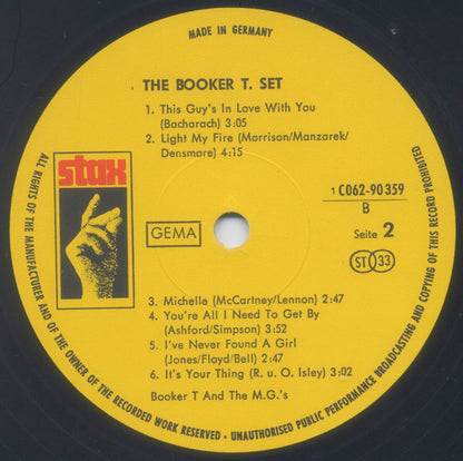Booker T. & The M.G.'s* : The Booker T. Set (LP, Album)