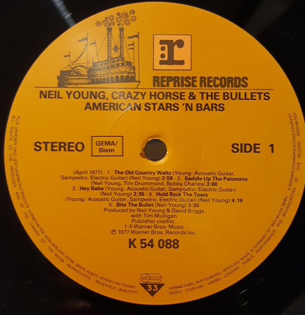 Neil Young : American Stars 'N Bars (LP, Album)