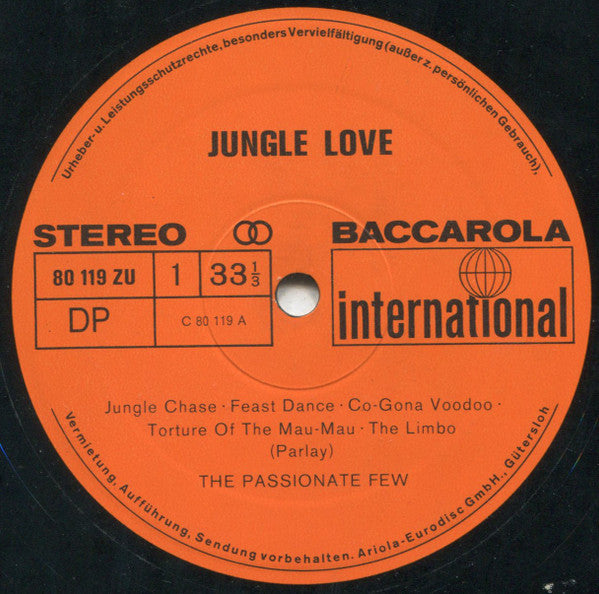 The Passionate Few : Jungle Love (LP, Album, RE)