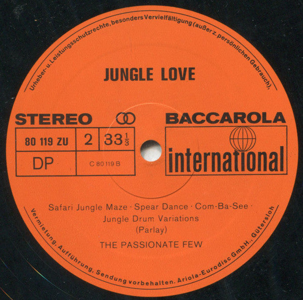 The Passionate Few : Jungle Love (LP, Album, RE)