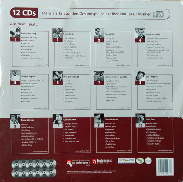 Various : Jazz Masters (12xCD, Comp + Box)