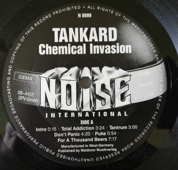 Tankard : Chemical Invasion (LP, Album, RE)