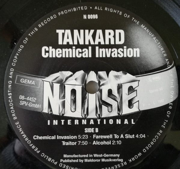 Tankard : Chemical Invasion (LP, Album, RE)
