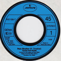 Tears For Fears : Pale Shelter (7", Single)
