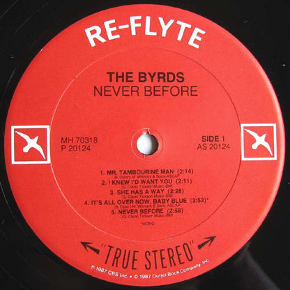 The Byrds : Never Before (LP, Album, Mono, Car)