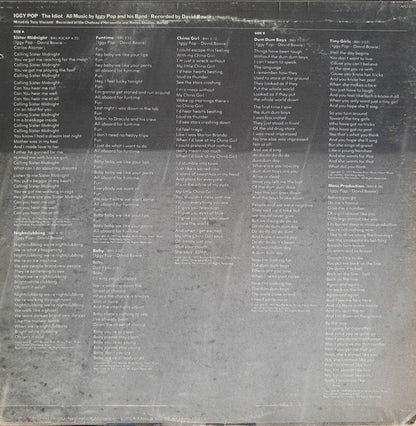 Iggy Pop : The Idiot (LP, Album)