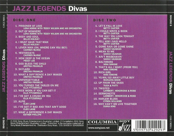 Various : Jazz Legends - Divas (2xCD, Comp)