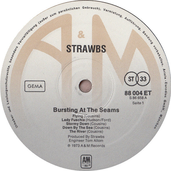 Strawbs : Bursting At The Seams (LP, Album, RE)