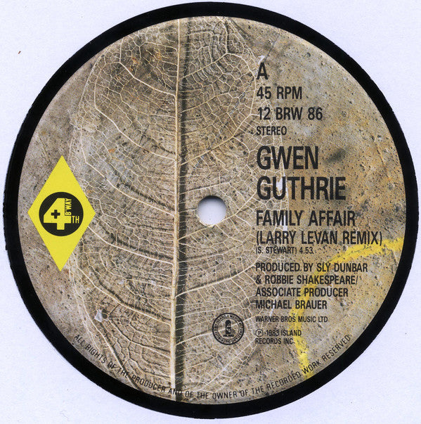 Gwen Guthrie : Family Affair (12", Single)