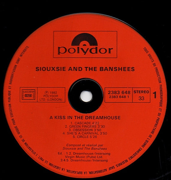 Siouxsie And The Banshees* : A Kiss In The Dreamhouse (LP, Album)
