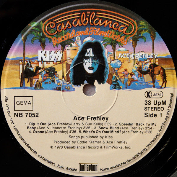Kiss, Ace Frehley : Ace Frehley (LP, Album)