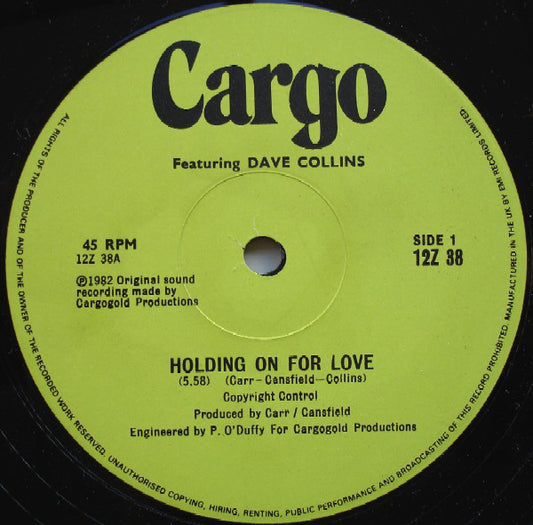 Cargo (2) : Holding On For Love (12", Single, RE)