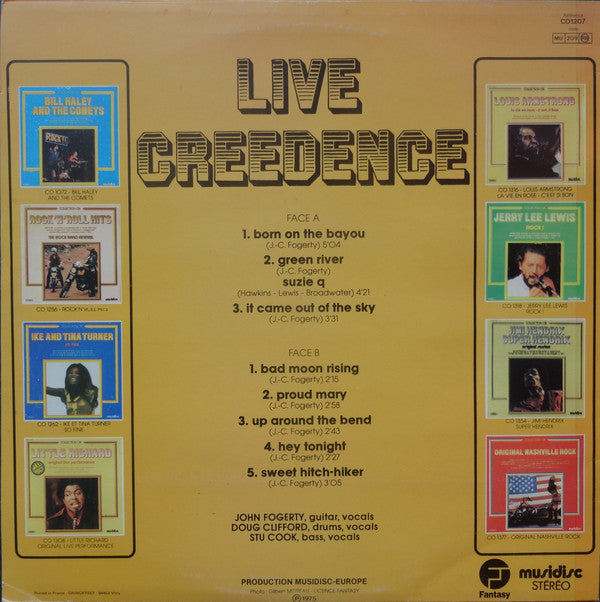 Creedence Clearwater Revival : Live Creedence (LP, Comp, RE)