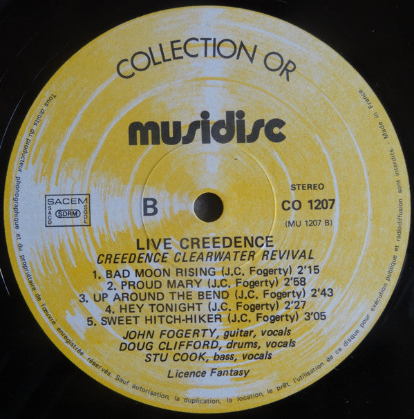 Creedence Clearwater Revival : Live Creedence (LP, Comp, RE)