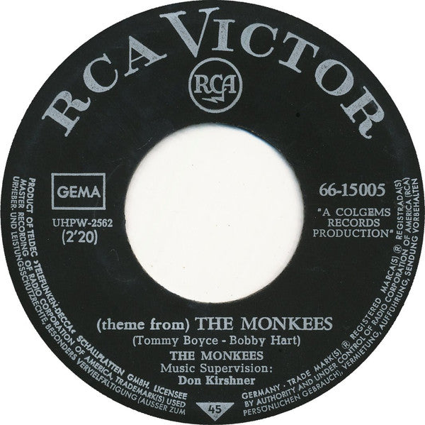 The Monkees : (Theme From) The Monkees / Mary, Mary (7", Single)