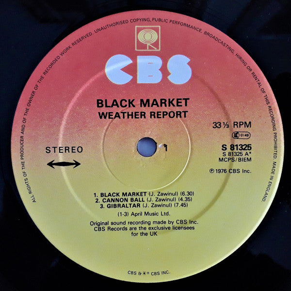 Weather Report : Black Market (LP, Album)