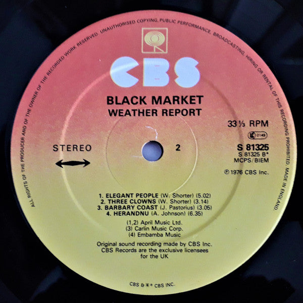 Weather Report : Black Market (LP, Album)