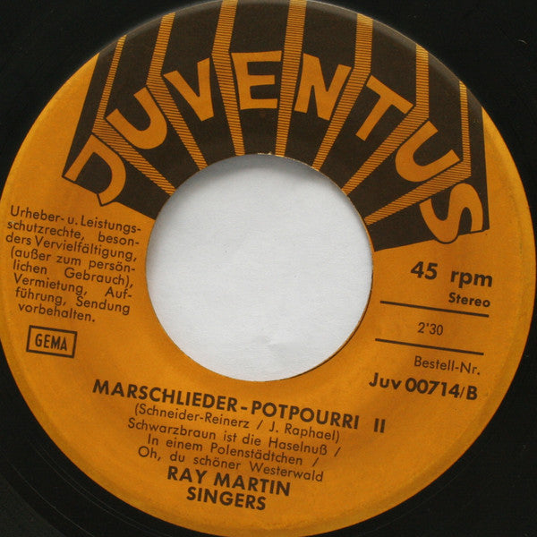 Ray Martin Singers : Marschlieder-Potpourri (7", Single)