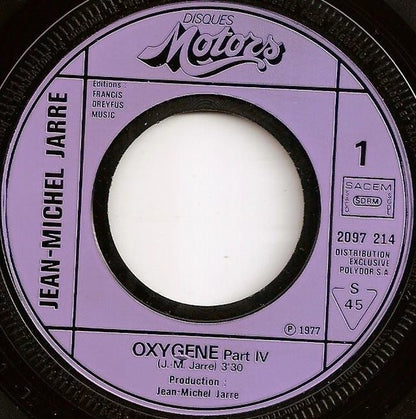 Jean Michel Jarre* : Oxygene (La Musique De Basket) (7", Single)