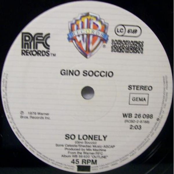 Gino Soccio : Dancer (12", Maxi, Ltd)