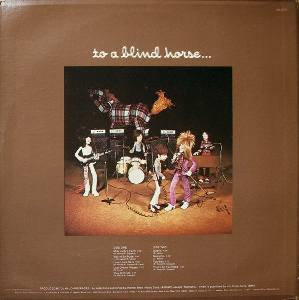 Faces (3) : A Nod Is As Good As A Wink...To A Blind Horse (LP, Album, San)