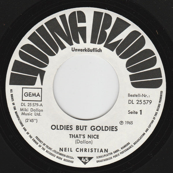 Neil Christian (2) : That's Nice  / She's Got The Action (7", Single, Promo)