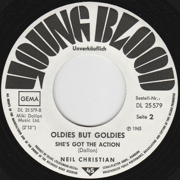 Neil Christian (2) : That's Nice  / She's Got The Action (7", Single, Promo)