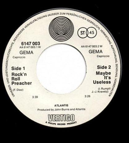 Atlantis (12) : Rock'n Roll Preacher (7", Single)