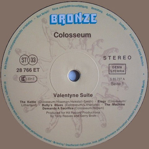 Colosseum : Valentyne Suite (LP, Album, RE)